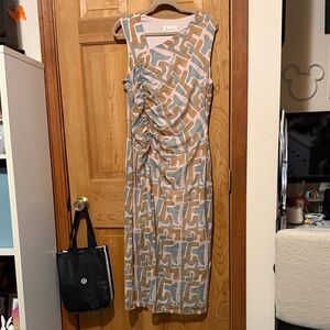 Anthropologie Abstract Patterned Midi Dress
